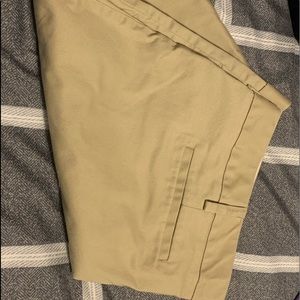 Lands End Women’s curvy fit boot cut chino pants.